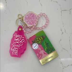 Wicked keychain with tag attached
